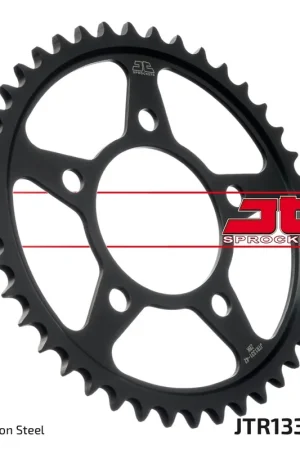 JT SPROCKETS - REAR STEEL 42T BL, 525 - Sprockets - BLACK ZINC FINISH Shop Nu